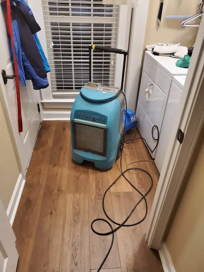 Commercial dehumidifier deployed for Flood Damage Cleanup in Lake Park
